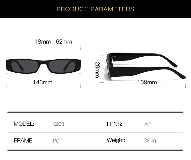 New Vintage Square Sunglasses Women Men Brand Rectangle Sun Glasses Female Oval Eyewear Sunglasses for Male Female Eyeglasses