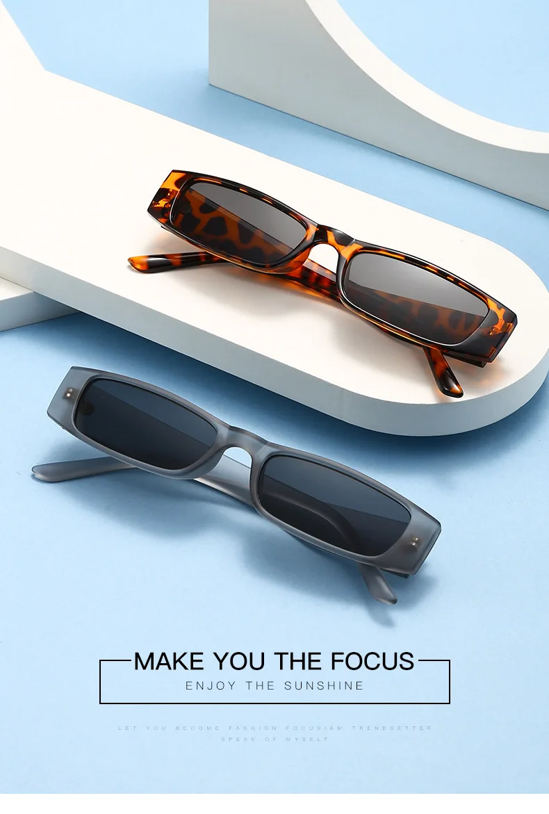 New Vintage Square Sunglasses Women Men Brand Rectangle Sun Glasses Female Oval Eyewear Sunglasses for Male Female Eyeglasses