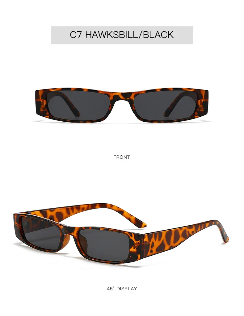 New Vintage Square Sunglasses Women Men Brand Rectangle Sun Glasses Female Oval Eyewear Sunglasses for Male Female Eyeglasses