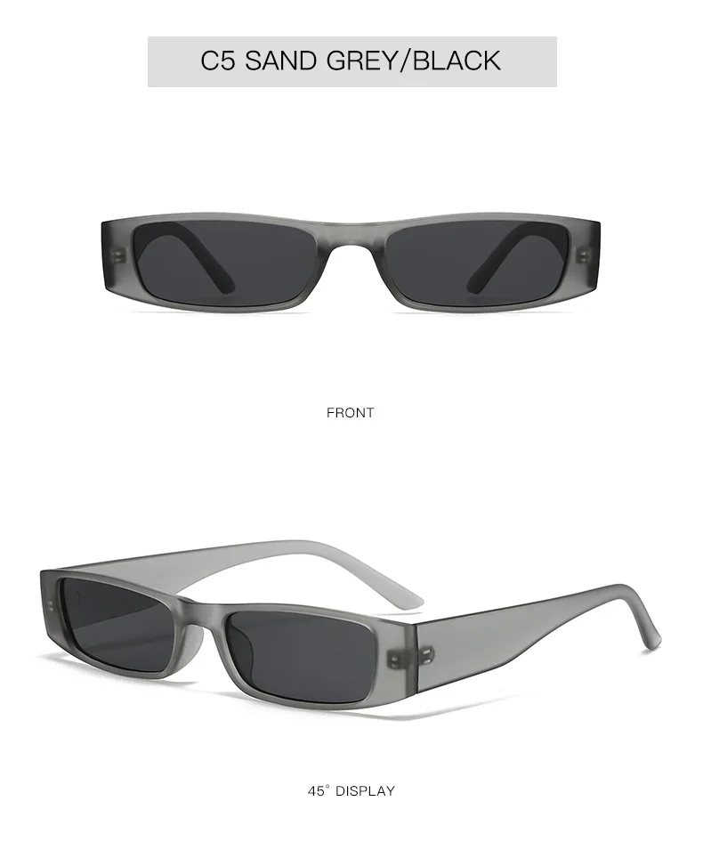 New Vintage Square Sunglasses Women Men Brand Rectangle Sun Glasses Female Oval Eyewear Sunglasses for Male Female Eyeglasses