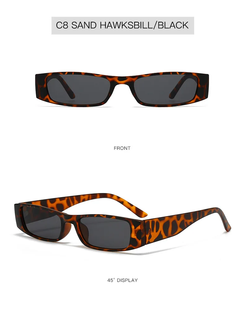 New Vintage Square Sunglasses Women Men Brand Rectangle Sun Glasses Female Oval Eyewear Sunglasses for Male Female Eyeglasses