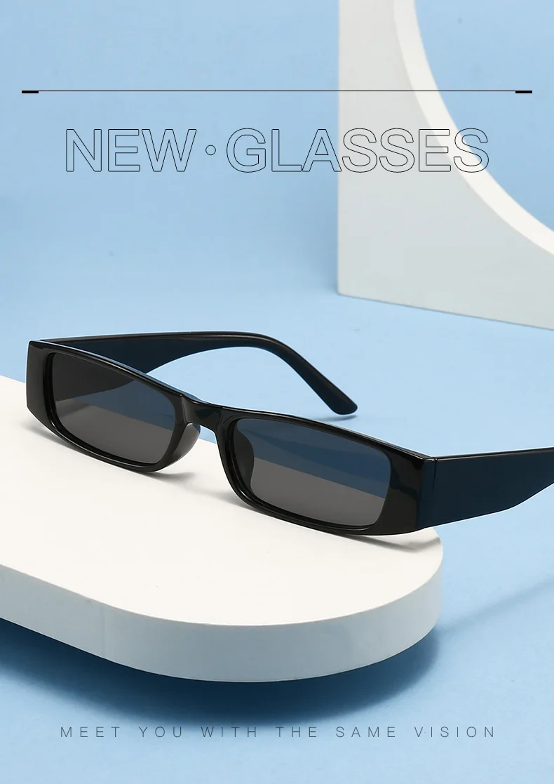 New Vintage Square Sunglasses Women Men Brand Rectangle Sun Glasses Female Oval Eyewear Sunglasses for Male Female Eyeglasses