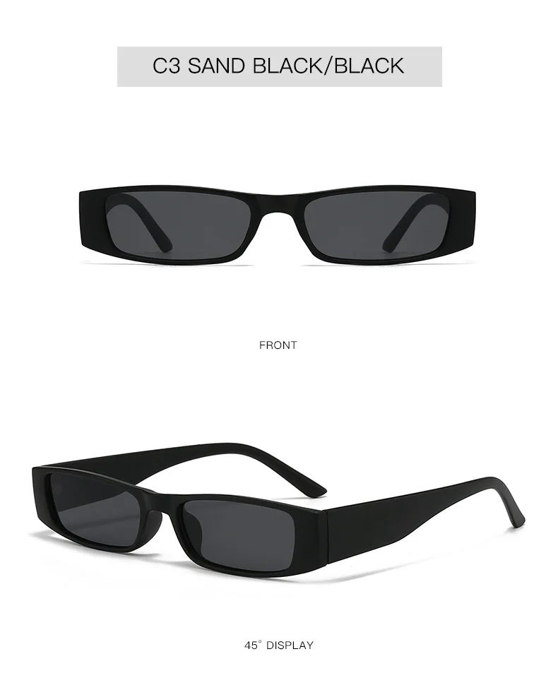 New Vintage Square Sunglasses Women Men Brand Rectangle Sun Glasses Female Oval Eyewear Sunglasses for Male Female Eyeglasses