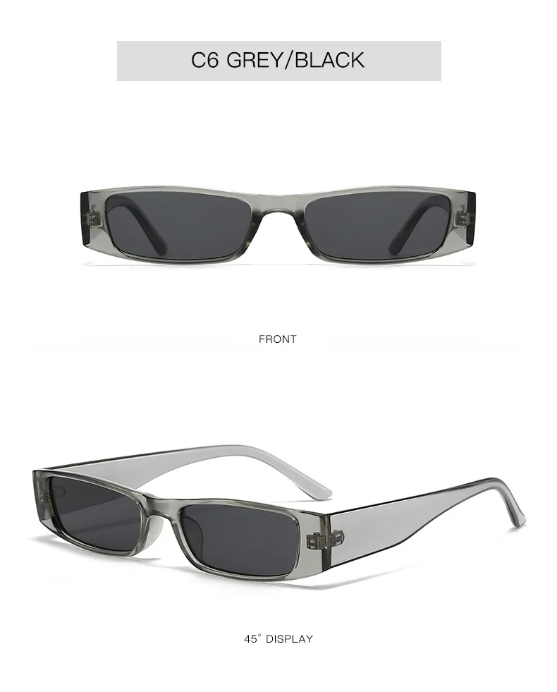 New Vintage Square Sunglasses Women Men Brand Rectangle Sun Glasses Female Oval Eyewear Sunglasses for Male Female Eyeglasses