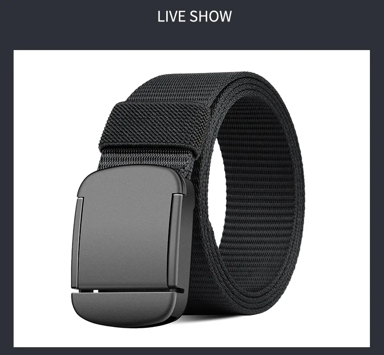Military Automatic Buckle Nylon Belt Outdoor Hunting Multifunctional Tactical Canvas Belt High Quality Men And WomenBelt