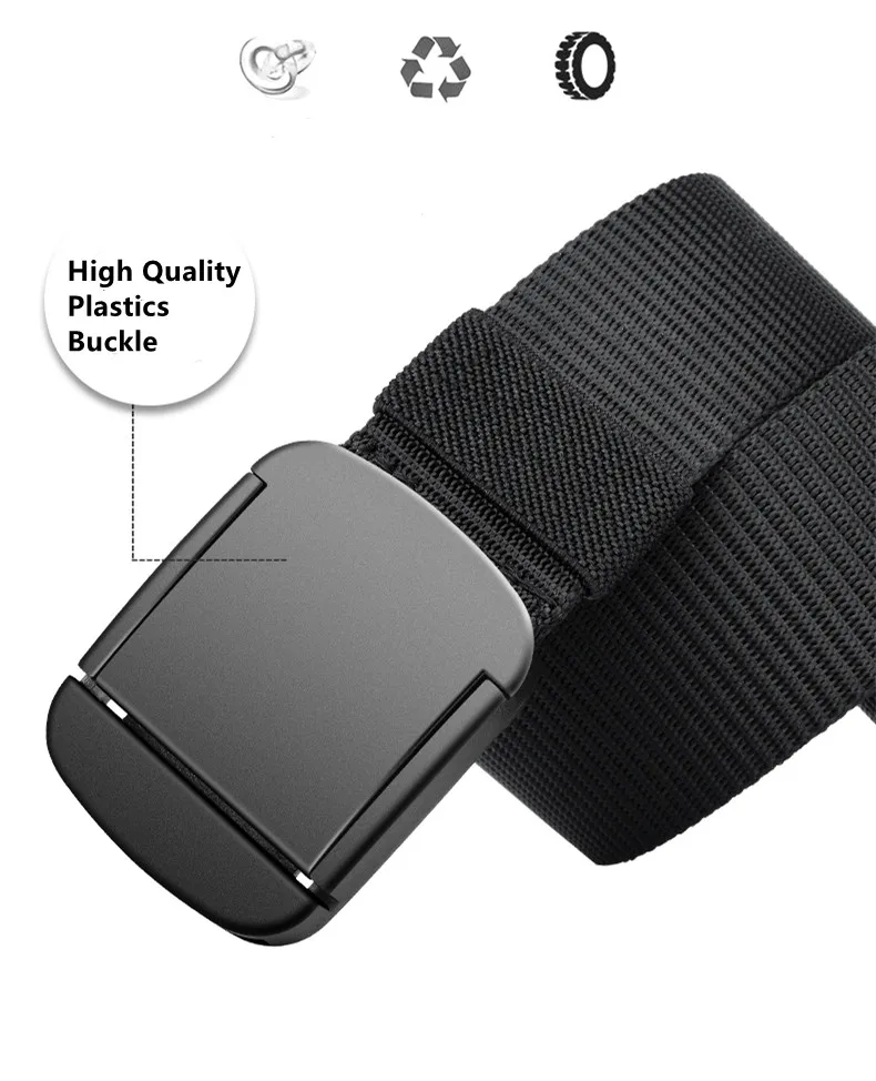 Military Automatic Buckle Nylon Belt Outdoor Hunting Multifunctional Tactical Canvas Belt High Quality Men And WomenBelt