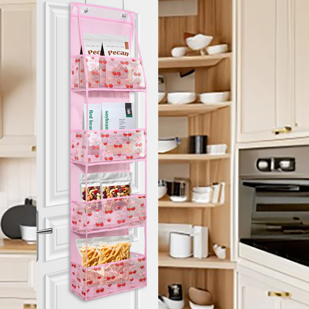 4/6-Tier Hanging Storage Bag Foldable Organizer Over-The-Door Holder For Hair Accessories Snacks Toys Clothes Storage Holder