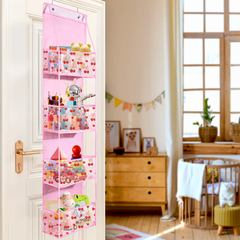 4/6-Tier Hanging Storage Bag Foldable Organizer Over-The-Door Holder For Hair Accessories Snacks Toys Clothes Storage Holder