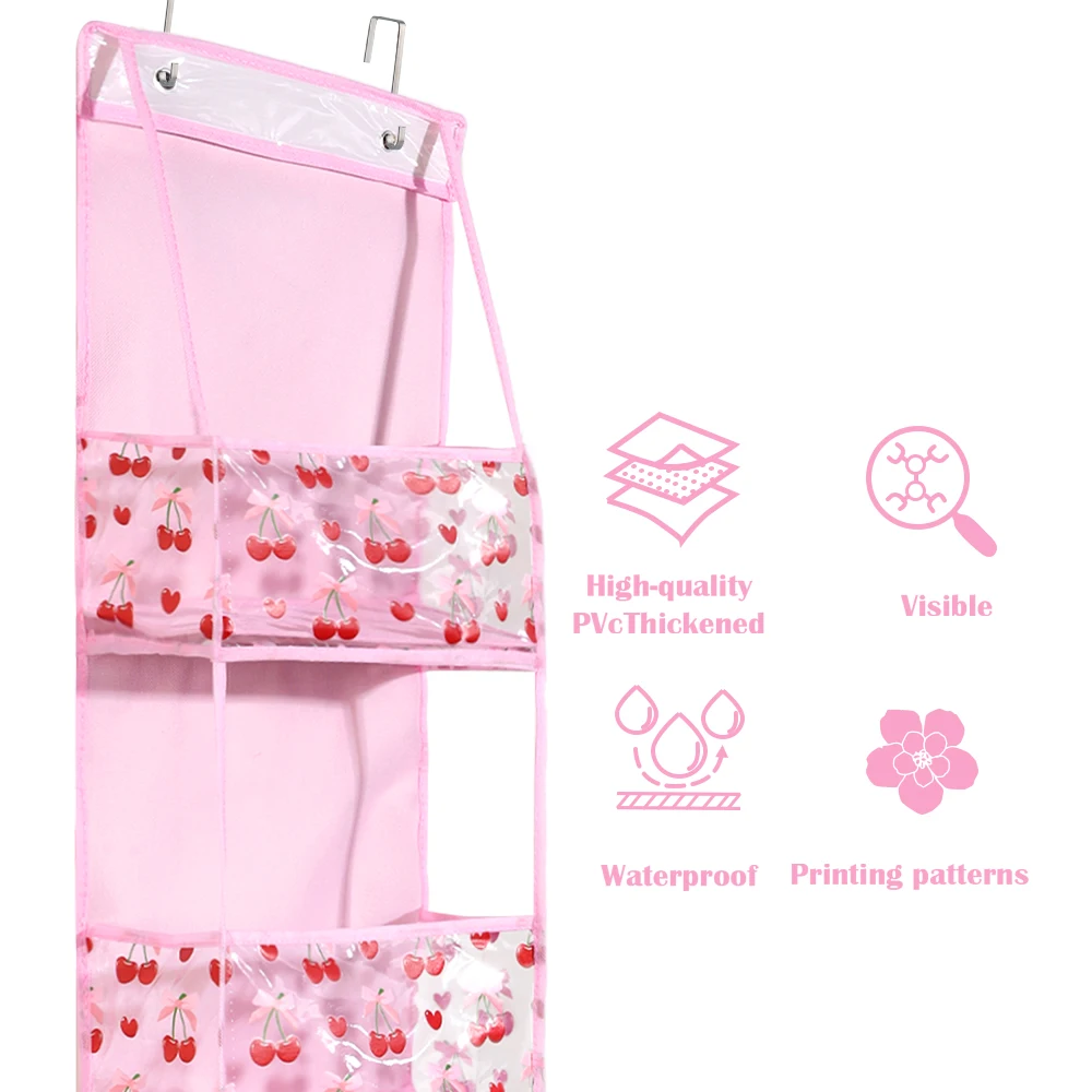4/6-Tier Hanging Storage Bag Foldable Organizer Over-The-Door Holder For Hair Accessories Snacks Toys Clothes Storage Holder