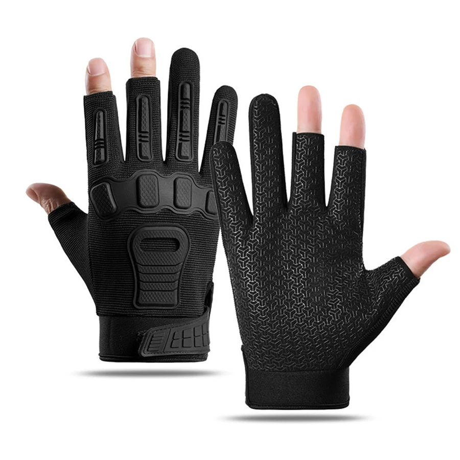 Tactical Gloves for Women and Men Outdoor Rock Climbing Finger Leakage Training Anti Slip Protection Cycling Tactical Gloves