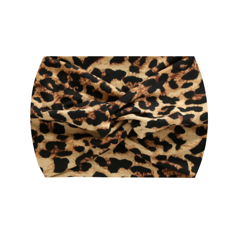 Widening 18CM Stretch Printed Sports Sweatband Headband Headscarf Hairband Hair Tie Hair Accessories