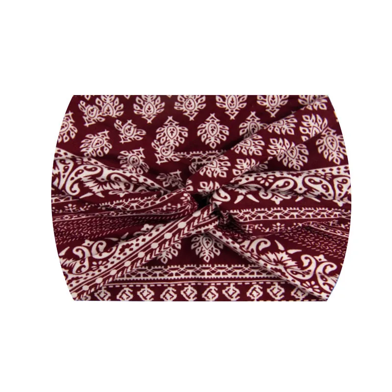 Widening 18CM Stretch Printed Sports Sweatband Headband Headscarf Hairband Hair Tie Hair Accessories