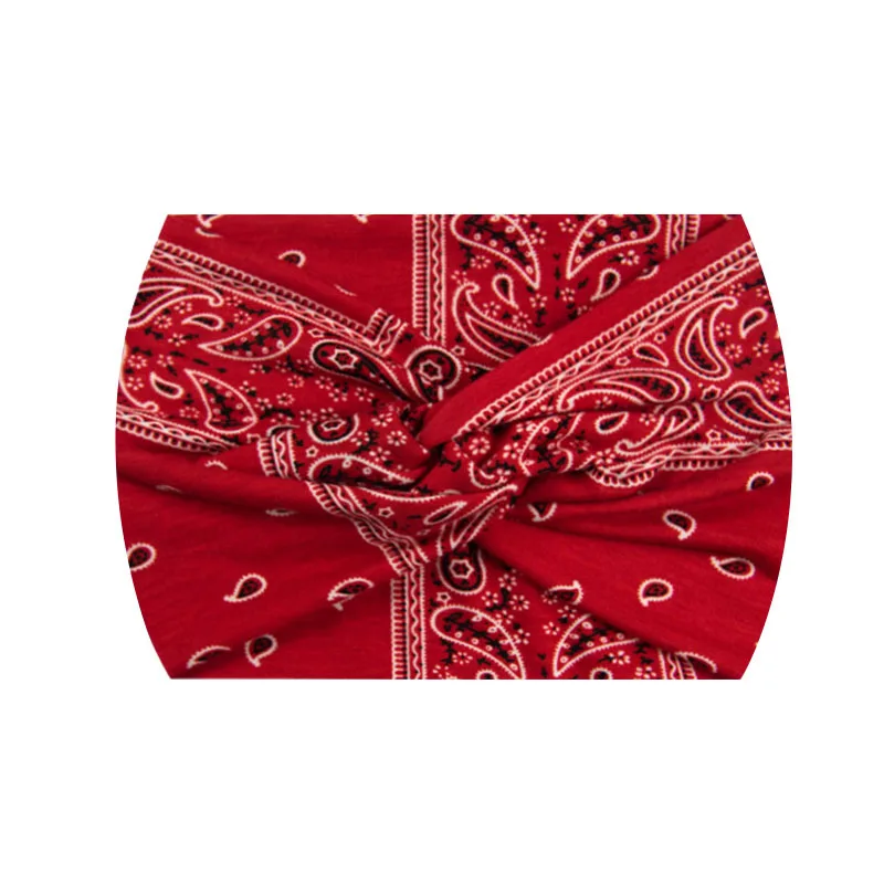 Widening 18CM Stretch Printed Sports Sweatband Headband Headscarf Hairband Hair Tie Hair Accessories