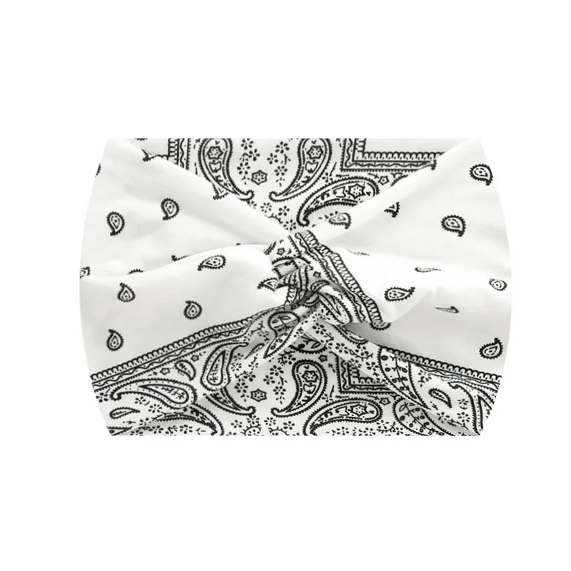 Widening 18CM Stretch Printed Sports Sweatband Headband Headscarf Hairband Hair Tie Hair Accessories