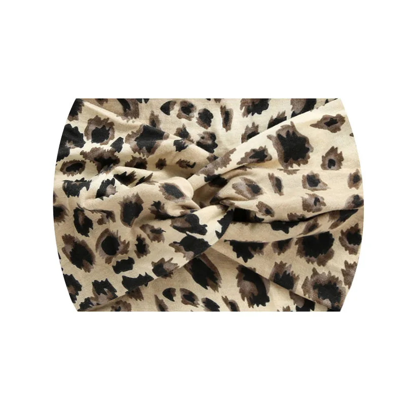 Widening 18CM Stretch Printed Sports Sweatband Headband Headscarf Hairband Hair Tie Hair Accessories