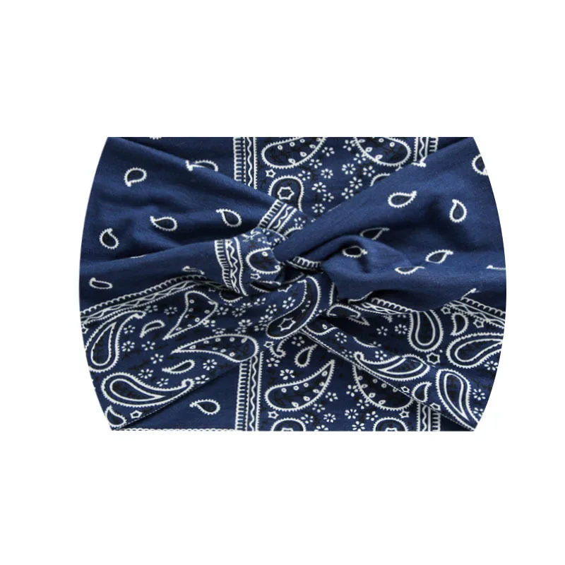 Widening 18CM Stretch Printed Sports Sweatband Headband Headscarf Hairband Hair Tie Hair Accessories