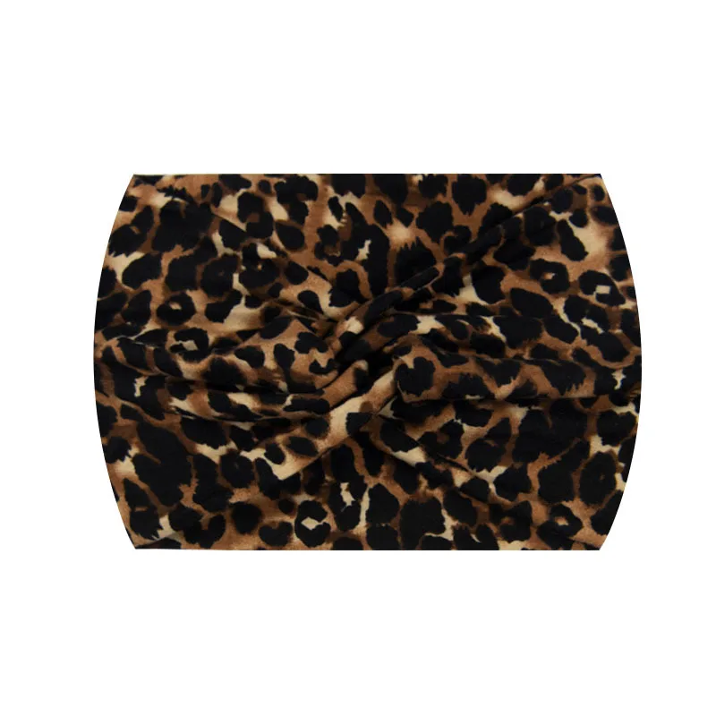 Widening 18CM Stretch Printed Sports Sweatband Headband Headscarf Hairband Hair Tie Hair Accessories