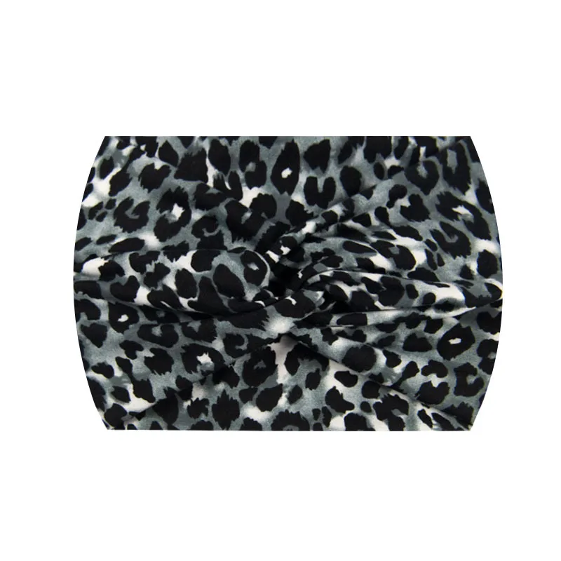 Widening 18CM Stretch Printed Sports Sweatband Headband Headscarf Hairband Hair Tie Hair Accessories