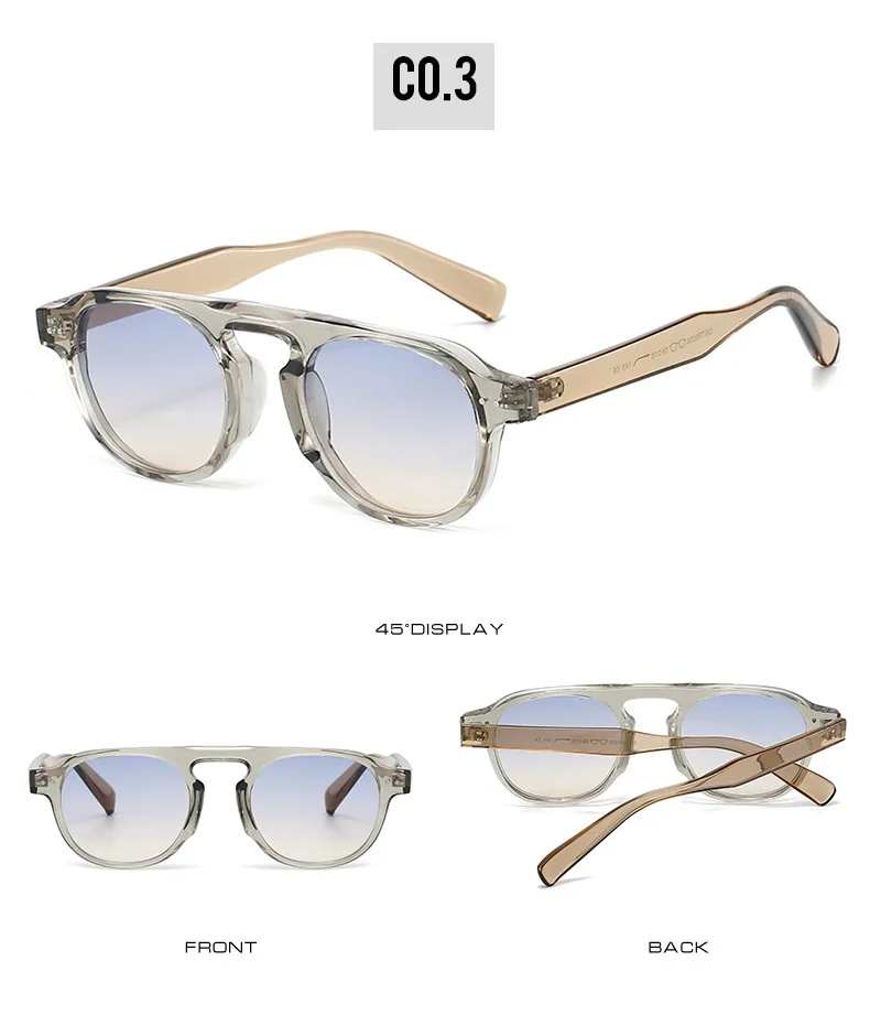New Arrival TR90 Sunglasses Women Men Pilot Style Retro Sun Glasses UV400 Driving Travel Rivets Decoration Shades