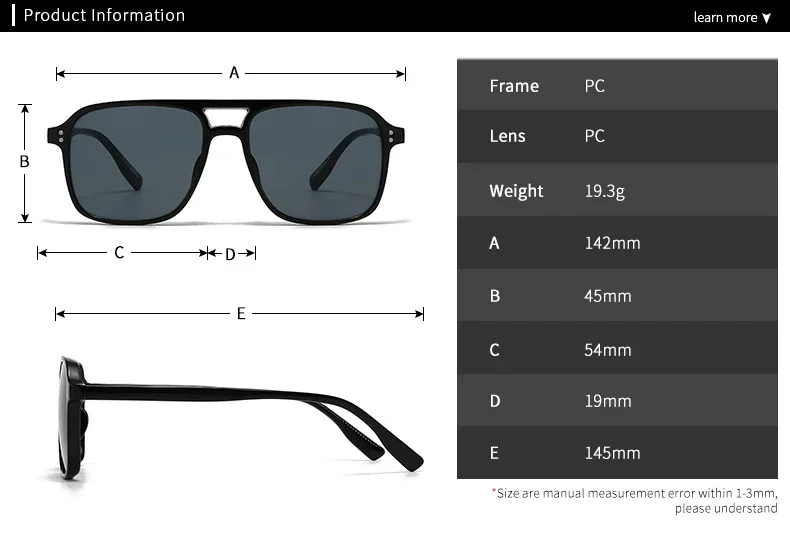 SO&EI Fashion Double Bridges Square Rivets Women Sunglasses Retro Men Gradient Shades UV400 Sun Glasses