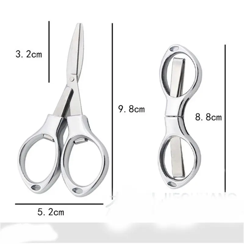 Foldable Stainless Steel Vintage Scissors Sewing Fabric Cutter Embroidery Cute Scissors Tailor Scissor Thread Sewing Tools NEW