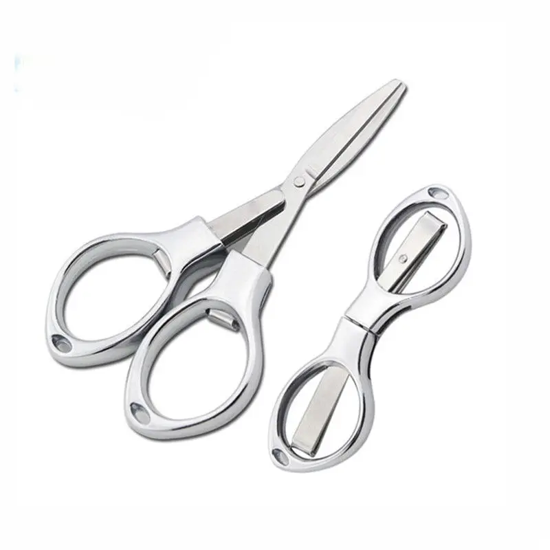 Foldable Stainless Steel Vintage Scissors Sewing Fabric Cutter Embroidery Cute Scissors Tailor Scissor Thread Sewing Tools NEW