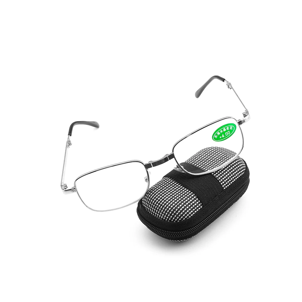 Retro Design Reading Glasses Men Women Folding Spectacles Spectacles Frame Silver Metal Glasses +1.0 +1.5 +2.0 +2.5 +3.0 +3.5 +4