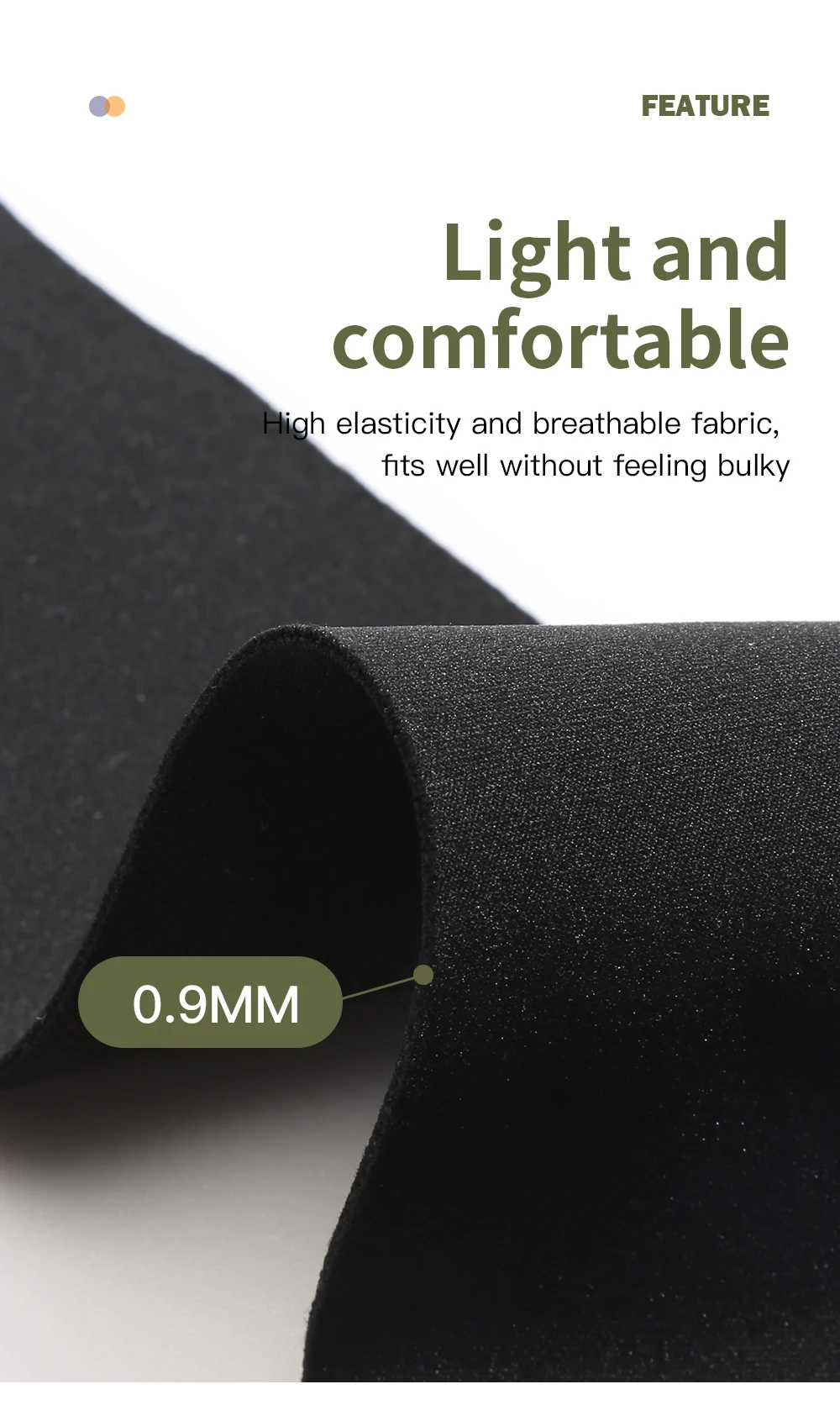 1Pc Patellar Tendon Band, Vilico Ultra Thin 0.9mm Anti-slip Adjustable Compression Knee Strap for Running Cycling Workout, Unise