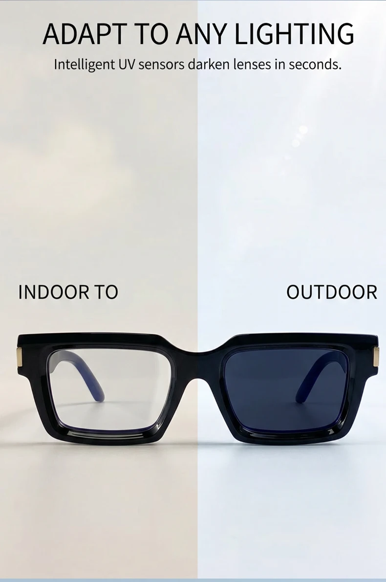 Steampunk Square Sunglasses Men 2026 Luxury Designer Trendy Photochromic Driving Punk Sun Glasses Male Outdoor Streetwear Shades