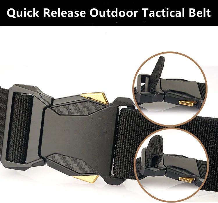 Men's Tactical Belt for Outdoor Sports; Waist Belt for Jeans; Casual Versatile Belt for Exercise and Training