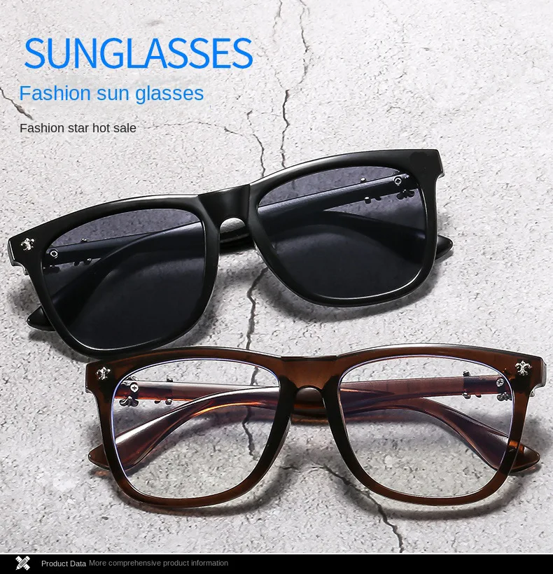 Fashion Glasses Frame Women Anti Blue Light Men Square Eyeglasses Vintage Prescription Eyewear