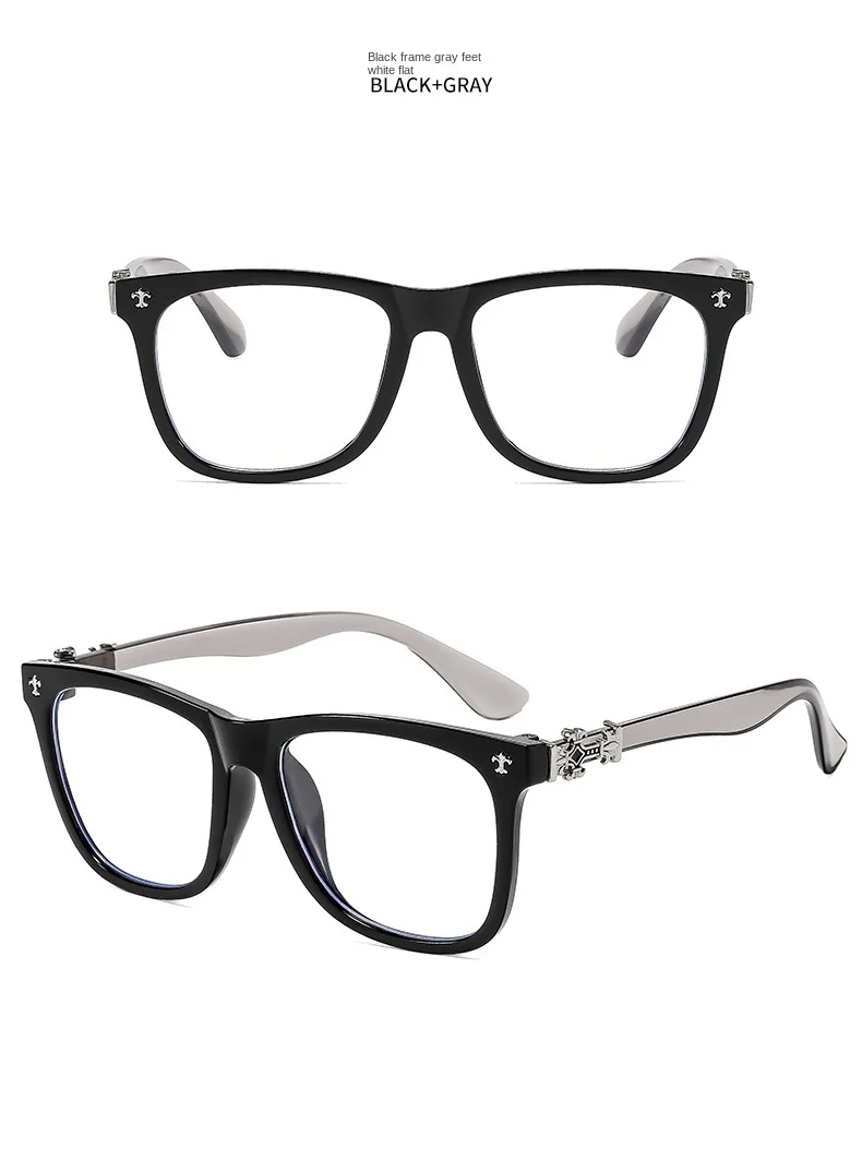 Fashion Glasses Frame Women Anti Blue Light Men Square Eyeglasses Vintage Prescription Eyewear