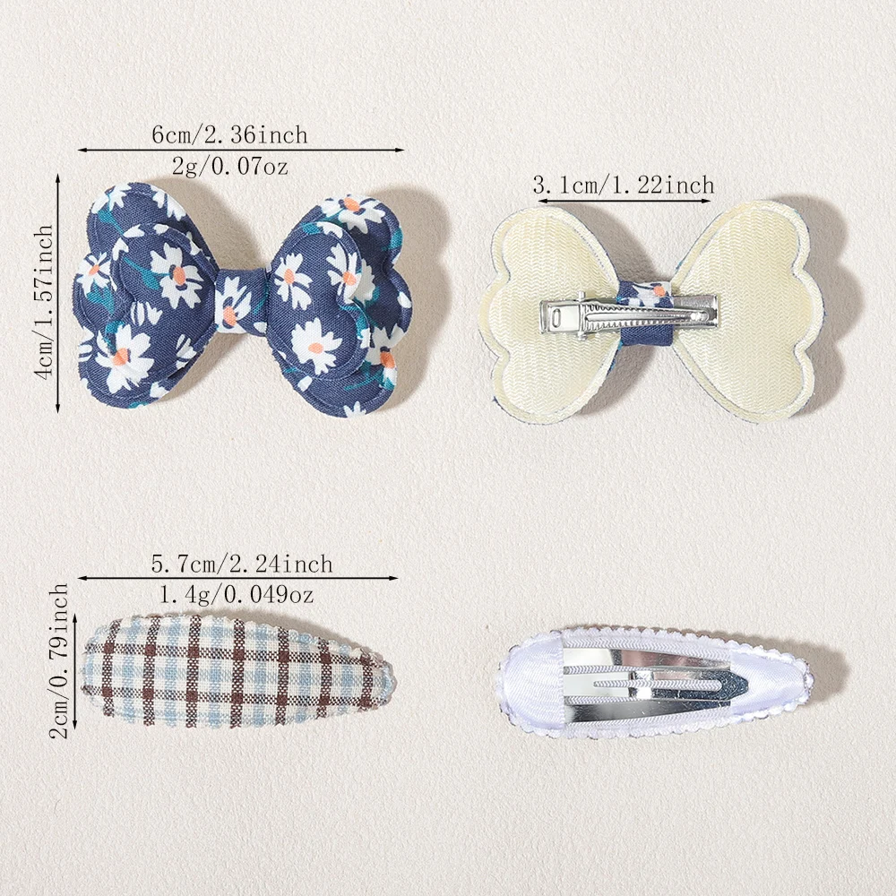 16pcs Girl Bow Hair Clips Cute Candy Color New Year New Style BB Clips Bowknot Kid Hairpins Barrettes Baby Hair Accessories Gift