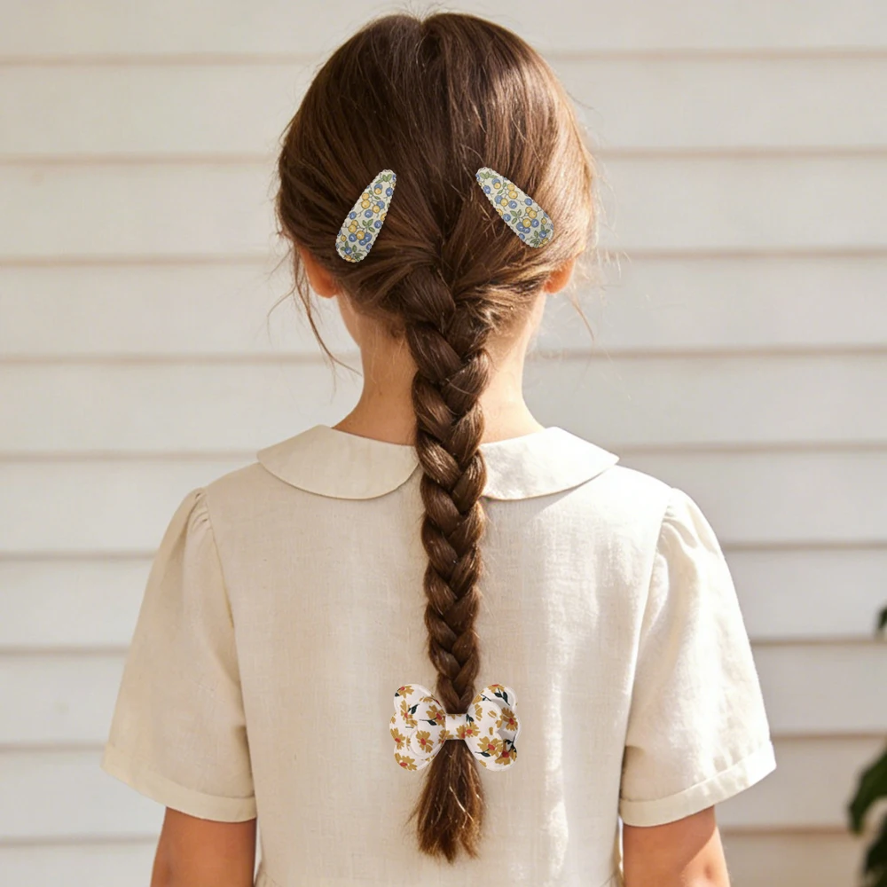 16pcs Girl Bow Hair Clips Cute Candy Color New Year New Style BB Clips Bowknot Kid Hairpins Barrettes Baby Hair Accessories Gift