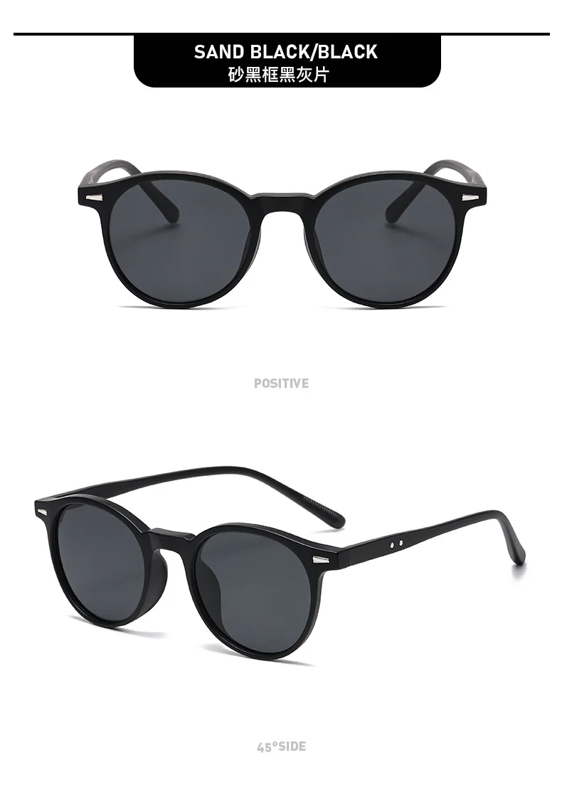 Small-Frame Round Myopia Sunglasses Retro Brand Designer Sun Glasses UV400 Shades Eyewear Men Goggles Diopter 0 To -4.0