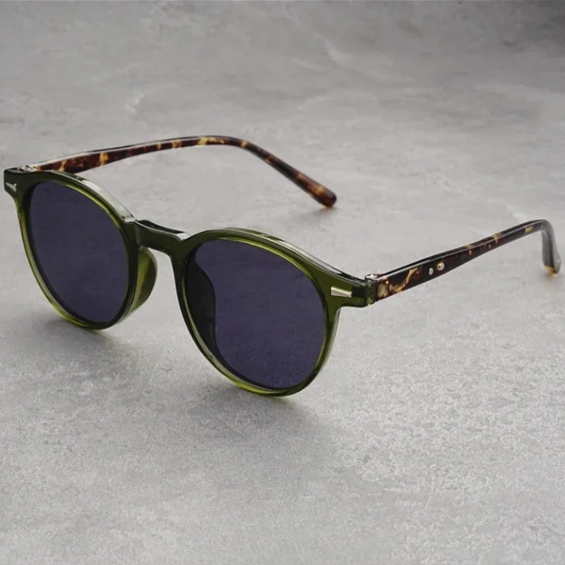 Small-Frame Round Myopia Sunglasses Retro Brand Designer Sun Glasses UV400 Shades Eyewear Men Goggles Diopter 0 To -4.0