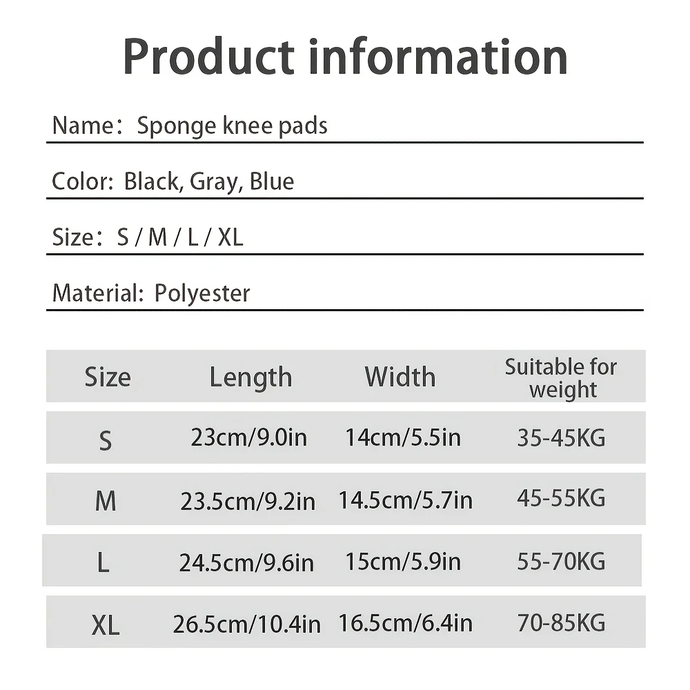 1Pair Knee Pads Thicken Sponge Volleyball Dancing Knee Protective Brace Gym Fitness Non Slip Unisex Basketball Yoga Knee Pads