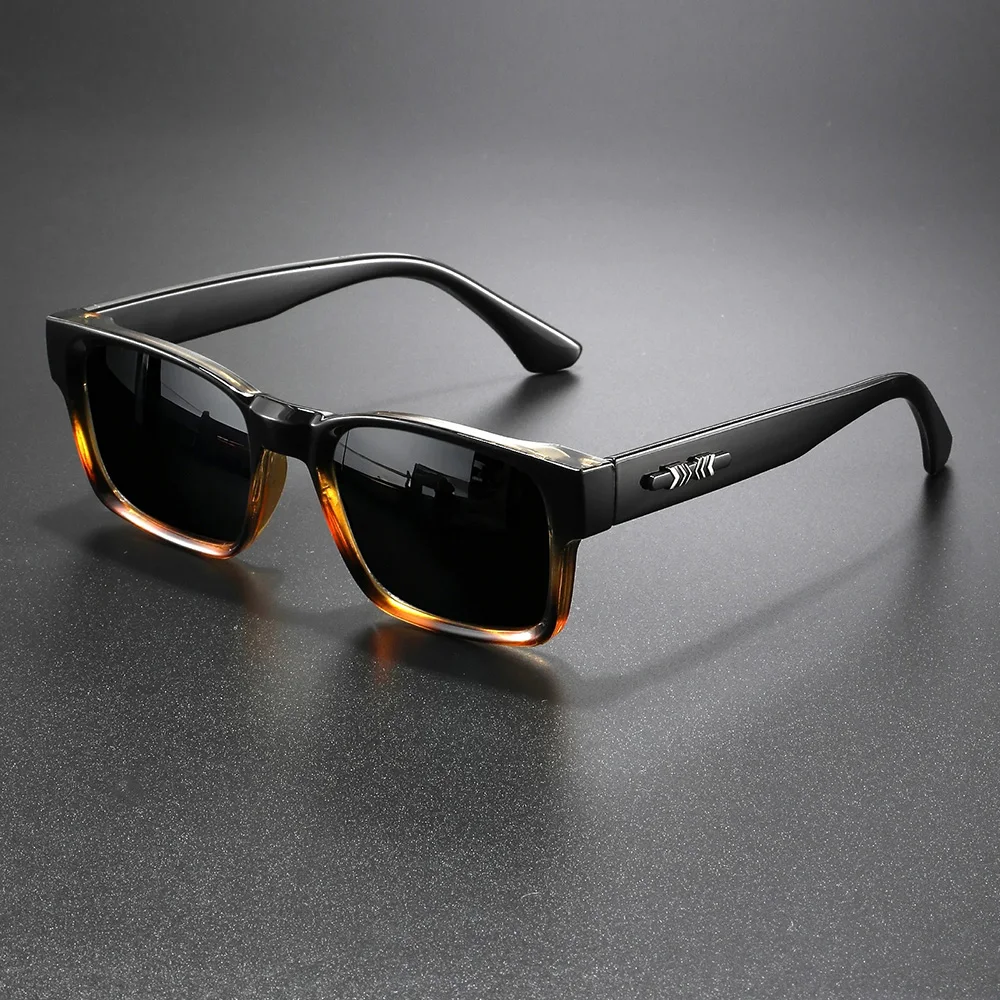 3PCS Unisex Retro Punk Fashion Sunglasses Square UV400 Protective Frame Glasses for Outdoor Adventures Casual Style Men Goggle