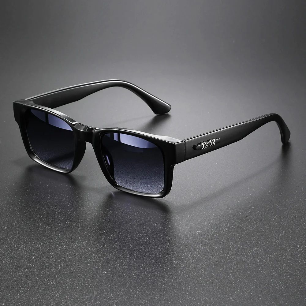 3PCS Unisex Retro Punk Fashion Sunglasses Square UV400 Protective Frame Glasses for Outdoor Adventures Casual Style Men Goggle