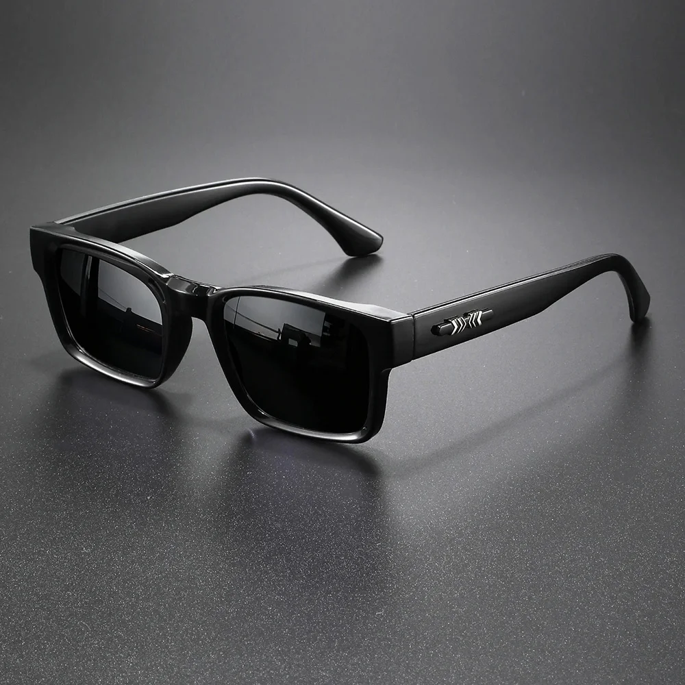3PCS Unisex Retro Punk Fashion Sunglasses Square UV400 Protective Frame Glasses for Outdoor Adventures Casual Style Men Goggle