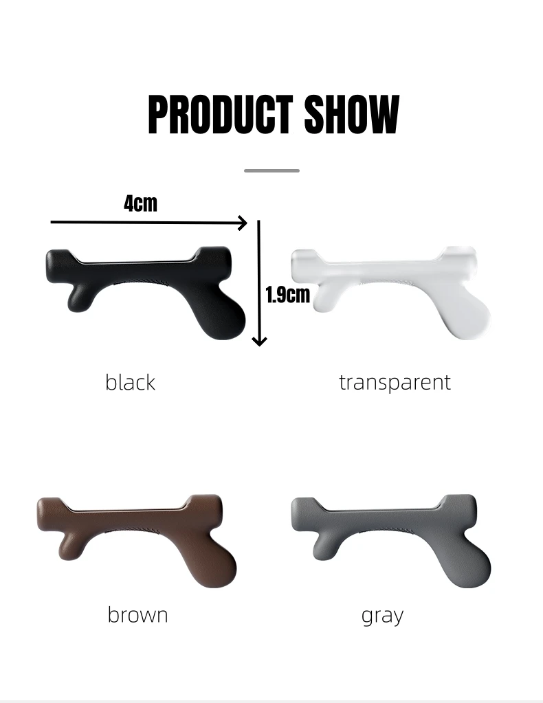 20 PCS Silicone Anti-slip Ear Hooks for Glasses Gun Shape Soft Eyeglass Ear Grips Protector Prevent Slipping 10 Pairs Pack