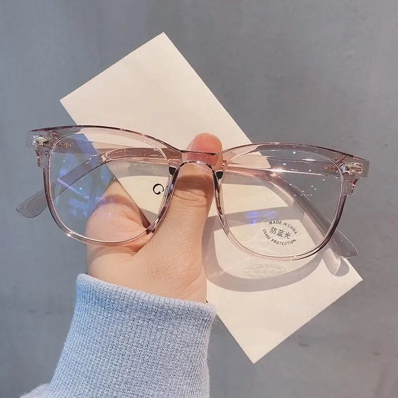 1/2Pcs Computer Glasses Frame Women Men Anti Blue Light Square Rectangle Eyewear Blocking Glasses Optical Spectacle Eyeglass