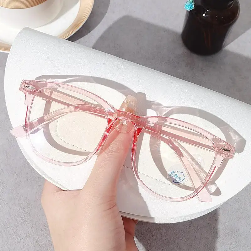 1/2Pcs Computer Glasses Frame Women Men Anti Blue Light Square Rectangle Eyewear Blocking Glasses Optical Spectacle Eyeglass
