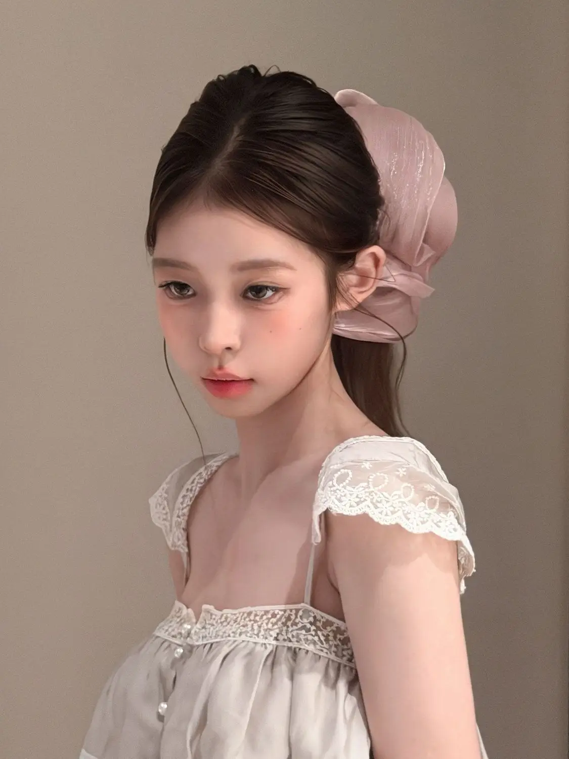 Soft Pleated Chiffon Flower Banana Hair Clips Anti Slip Holder Elegant Hair Barrettes Women Daily Wedding Party Hair Accessories