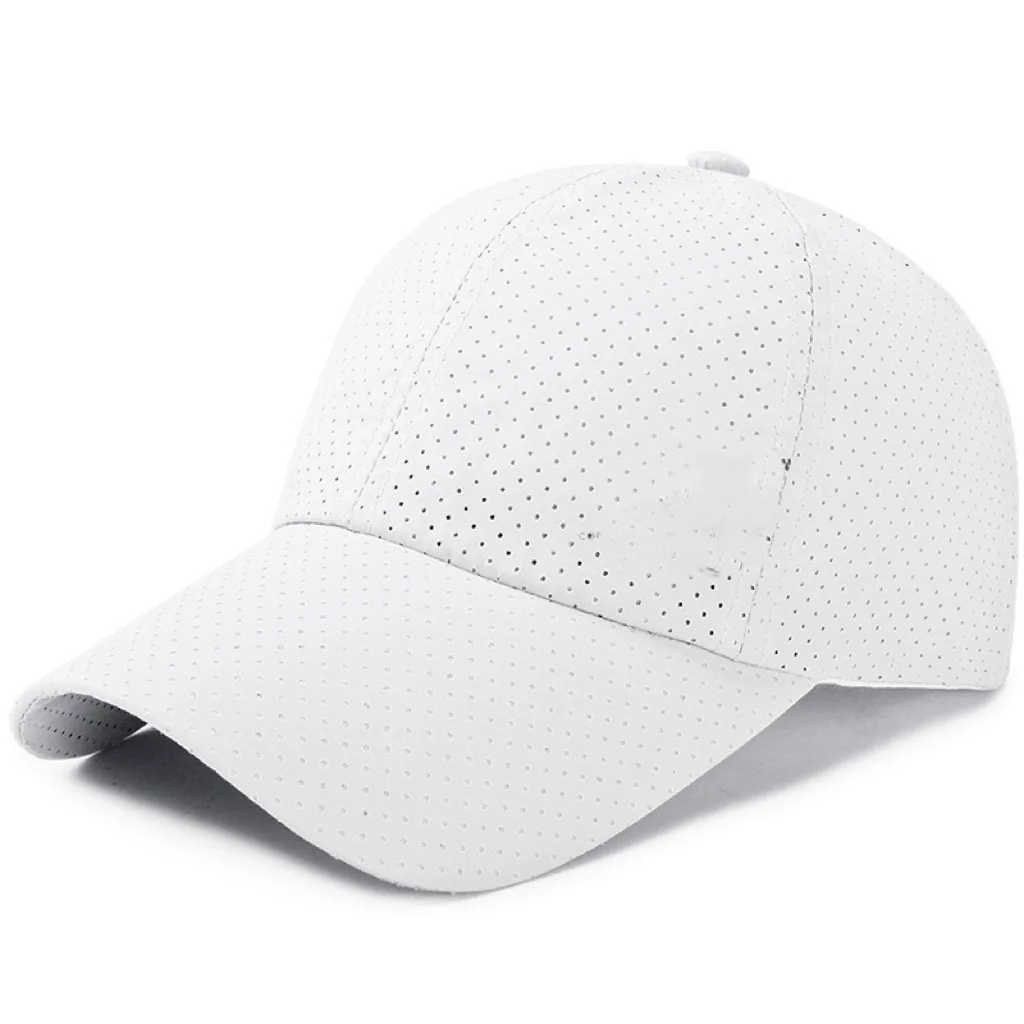 Hat Men Spring Summer Solid Color Mesh Cap Baseball Cap Women Autumn Korean Edition Sunscreen Hat Mesh Breathable Peaked Cap New