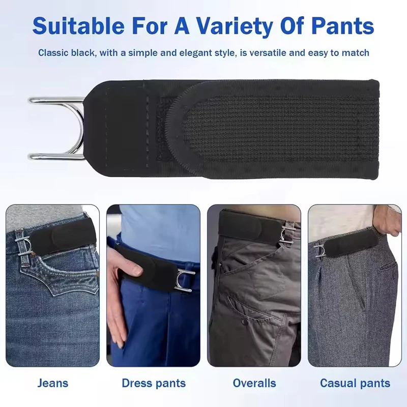 Adjustable Buckleless Belt for Men Hook Elastic Waist Buckle Free Waist Belt Tactical Casual No Buckle Invisible Belts Men Gifts