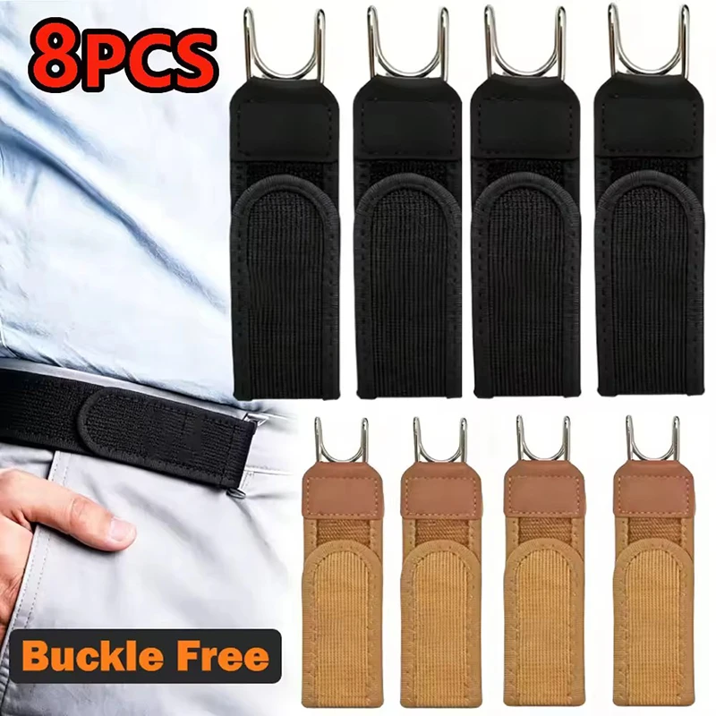 Adjustable Buckleless Belt for Men Hook Elastic Waist Buckle Free Waist Belt Tactical Casual No Buckle Invisible Belts Men Gifts