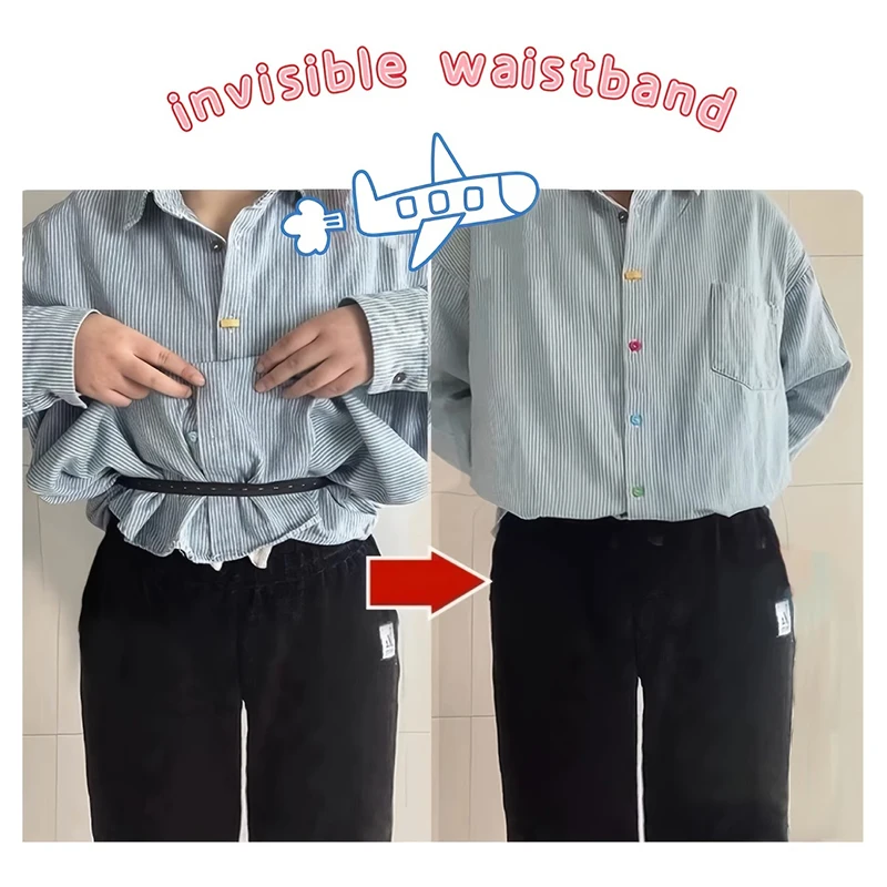 Shirt Stay Belt Adjustable Elastic T-Shirt Waist Tuck Tool For Clothing Hem Fixing Non-slip Wrinkle-Proof Shirt Holder Straps