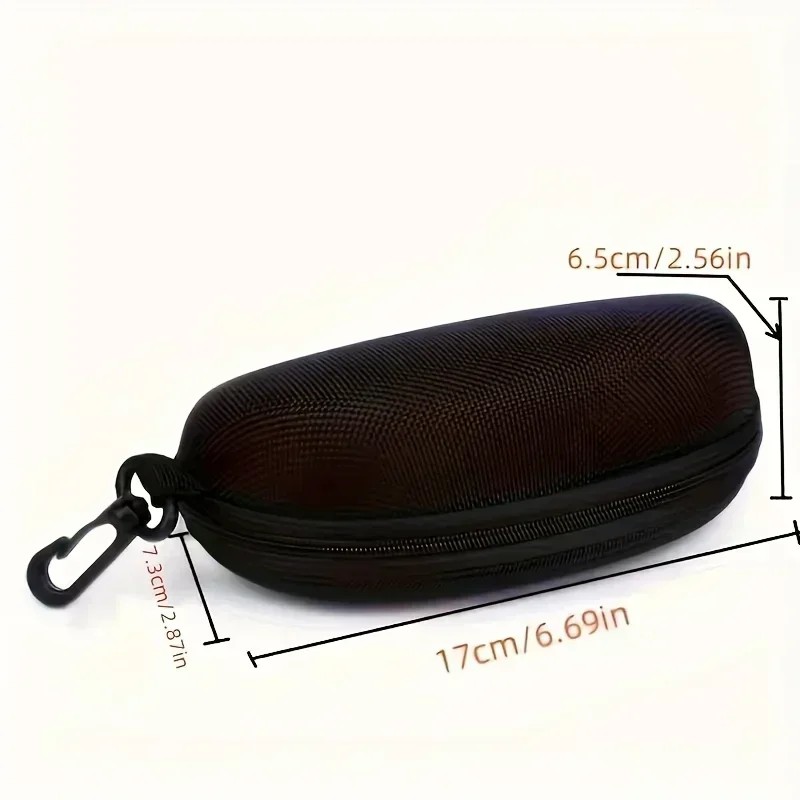 5 Pack Portable Zipper Sunglasses Protector Box Eye Glasses Case Box Oxford Travel Pack Glasses Case Accessories With Hook