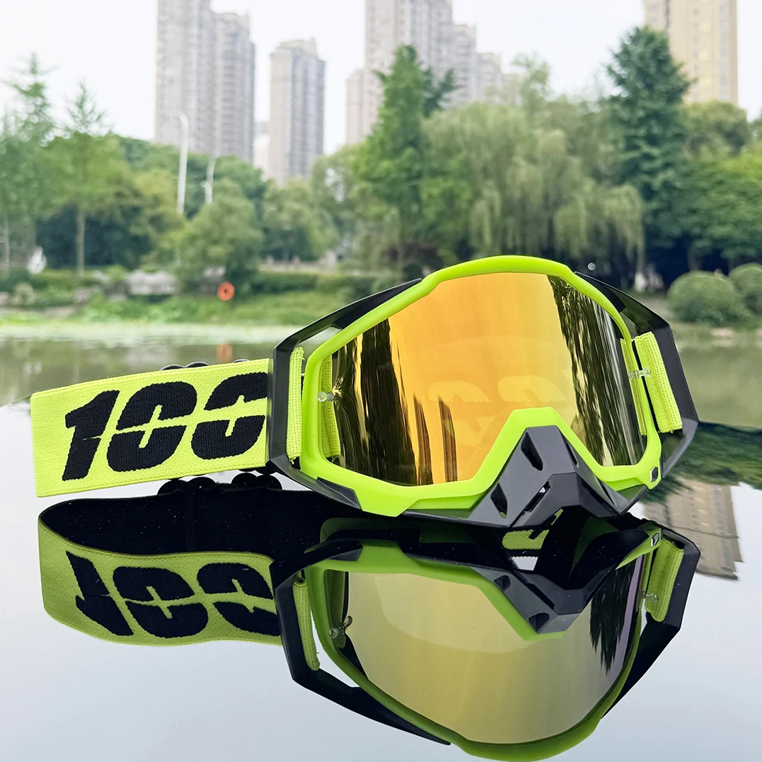 New Men Motocross Goggles Motorcycle Glasses Enduro Anti-fog Cycling Moto Dirt Bike MX MTB Riding Sunglasses HD Mirrored Lens